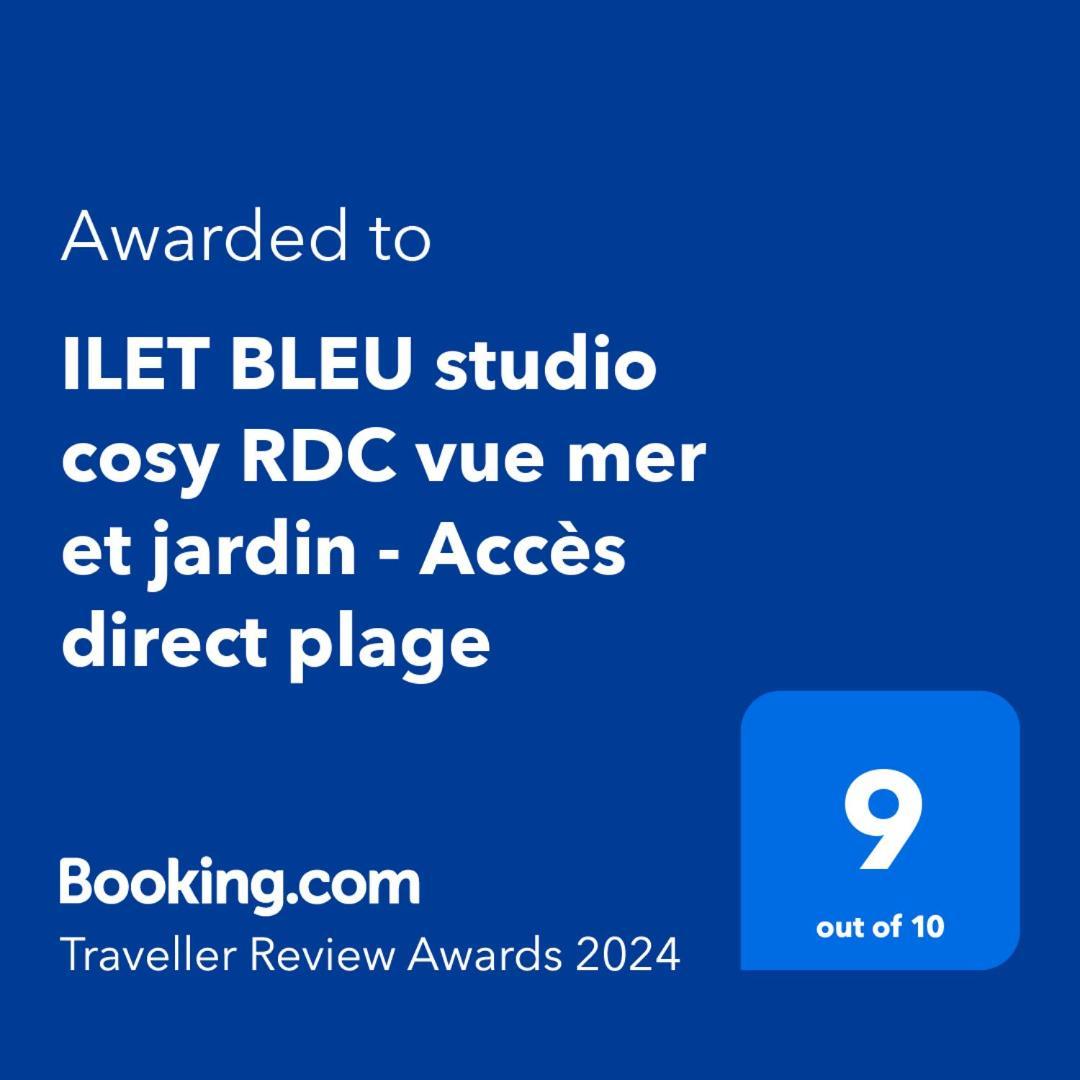 Ilet Bleu Studio Cosy Rdc Vue Mer Et Jardin - Acces Direct Plage Le Gosier  Exteriör bild